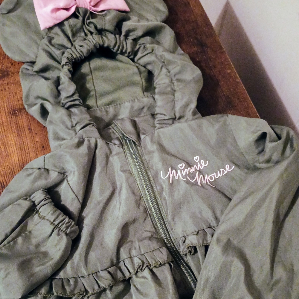 Disney Minnie Mouse Green Raincoat